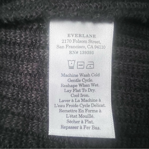 Everlane The Rib-Knit Cap-Sleeve Midi Dress Size L Black EUC - Picture 15 of 16